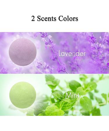 Hemp Bath Bombs by Schone Body 2 Relaxing Scents of Refreshing Mint and Hemp Oil and Soothing Lavender and Hemp Oil. Made with Pure Essential Oil Vegan Set (Large 12 Pack Bath Bombs) Green - Buy Online on GoSupps.com
