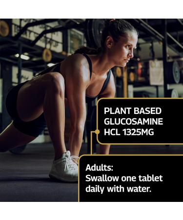 Healthspan Elite All Blacks Vegan Glucosamine HCI 1325mg (2 Months Supply) | Joint Support with Vitamin C | High Potency Vegan Alternative | Shellfish-Free - Buy Online on GoSupps.com
