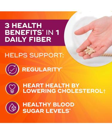 Metamucil Psyllium Husk Fiber Supplement - 300 Capsules | 3-in-1 Plant-Based Digestive Health - Buy Online on GoSupps.com