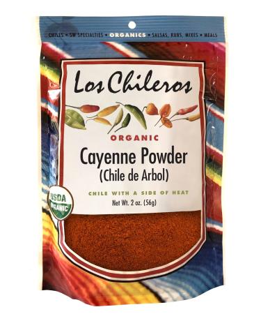 Los Chileros Organic Cayenne Powder, 2 Ounce