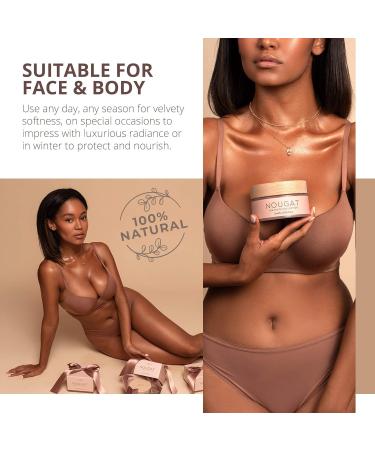 Cocosolis Nougat Body Cream - 100% Natural Body Lotion for Women | Luxurious Shea & Cocoa Butter Elegant Shine & Fragrance - Buy Online on GoSupps.com