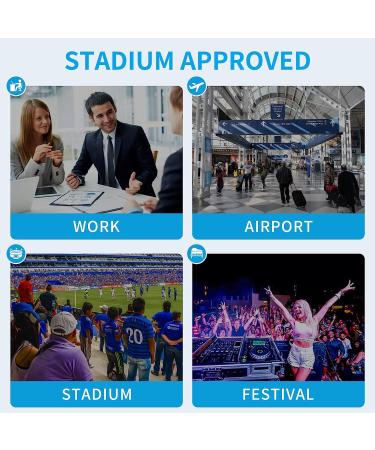 Paxiland Clear Small Stadium Approved Backpack for Women - Grey - Perfect for Work, Travel, Concerts & Sports - Buy Online on GoSupps.com