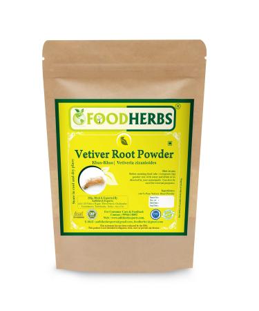 Foodherbs Khus-Khus/Vetiver/Vetiveria Zizanioides Root Powder (100 Gm/0.22 Lbs) natural coolant 100% natural