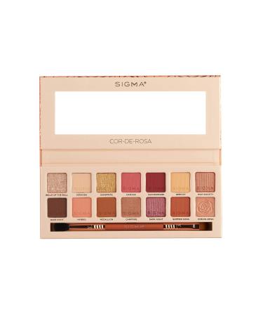 Sigma Beauty Cor-De-Rosa Eyeshadow Palette - 14 Warm Eyeshadow Shades in Matte  Shimmer and Metalic Finishes - Highly Pigmented Vegan Eye Makeup Palette - Clean Beauty Products EP021 - Buy Online on GoSupps.com