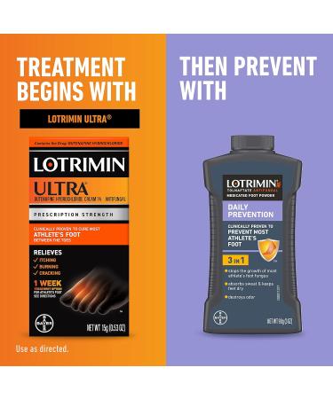 Lotrimin Ultra 1 Week Athlete's Foot Treatment 15g - Butenafine Hydrochloride 1% Cream - Buy Online on GoSupps.com