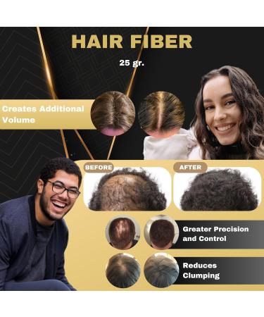 Salvathor Duran Hair Fibres Hair Fibres Hair powder Fibres Thick Fiber Hair Fibre Hair Fiber Hair Fibers Thick Fibre 25g Bottle Completely Conceals Hair Loss (Medium Brown) - Buy Online on GoSupps.com