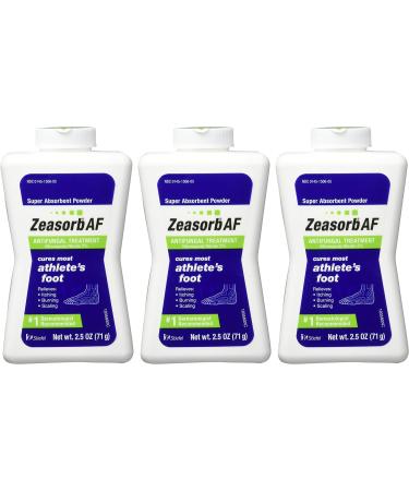 Zeasorb Antifungal Powder for Athletes Foot - 2.5 Oz (3 Pack) - Buy Online on GoSupps.com
