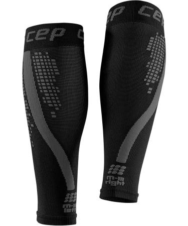 Shop CEP Nighttech Calf Sleeves for Women | Colorful Reflective Leg Warmers in Black | Size IV - International Shipping Available - Buy Online on GoSupps.com