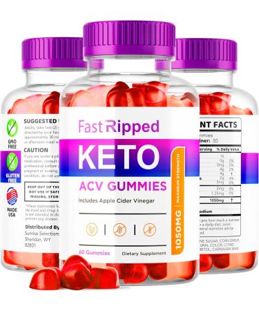 Fast Ripped ACV Keto Gummies - 60 Count for 1 Month | Boost Your Weight Loss Journey with Fast Ripped Keto Gummies - Buy Online on GoSupps.com