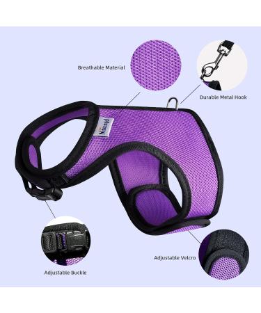 Niteangel Adjustable Soft Harness with Elastic Leash for Medium Rabbits - Pink | Comfortable & Safe Rabbit Apparel - Buy Online on GoSupps.com