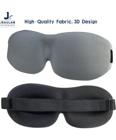 JrauLam Eye Mask for Sleeping - Soft and Comfortable Night Blindfold in Gray - Buy Online on GoSupps.com