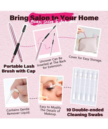 Cluster Lash Glue & Seal Combo - Super Strong Hold 72 Hours (5ml+5ml) - Clear Bond & Sealant for Lash Clusters - Buy Online on GoSupps.com