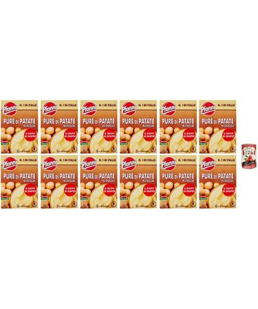 Pack of 12 pancakes mashed potato flakes ready in 5 minutes 300 g + gourmet Italian pelati 400 g