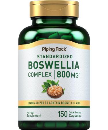 Piping Rock Boswellia Serrata Extract Capsules | 800mg | 150 Count | with Boswellic Acid | Non-GMO Gluten Free Supplement