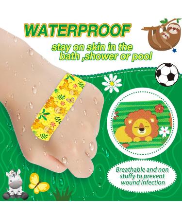 Patelai 300 Kids Bandages - 10 Styles of Waterproof Cartoon Adhesive Bandages for Children - Cute Flexible Protection for Cuts and Scrapes - Buy Online on GoSupps.com