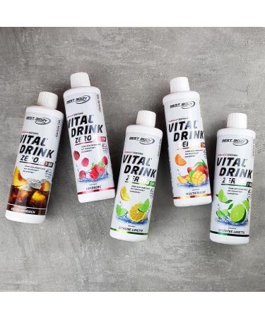 Best Body Nutrition Vital Drink Zerop - Sugar-Free Green Tea Lime Concentrate (500ml) - 40L Yield - Original Beverage Syrup - Buy Online on GoSupps.com