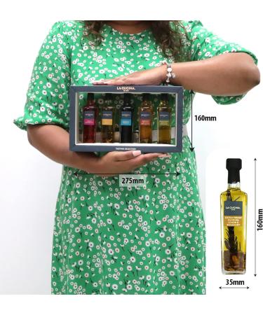 Kimm & Miller Luxury Infused Olive Oil Gift Set - 5 Cooking Oils and Balsamic Vinegar - Italian Cooking Gifts for Men & Women - Buy Online on GoSupps.com