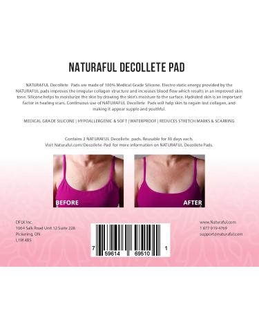 Naturaful - Chest Pads (4 Pads) Anti-Wrinkle Chest Pads For REDUCING Chest Wrinkle - Buy Online on GoSupps.com