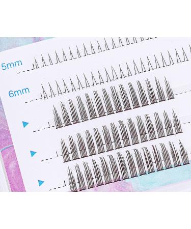 Ninetynine Mixed Pack False Eyelash Extension Individual Lashes - V Shape Lower Bottom Lash & Little Devil Style Clusters - 5-6mm & 9-12mm - Buy Online on GoSupps.com