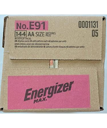Energizer Max E91 AA Batteries - Case of 144 - Premium Quality Made in the USA | International Shipping Available - Buy Online on GoSupps.com