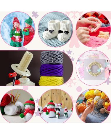 34-Piece Yarn Ball Winder Set with Hand-Operated Swift and Pompom Maker Kit - Easy Installation for Yarn Storage and Knitting Accessories - Buy Online on GoSupps.com