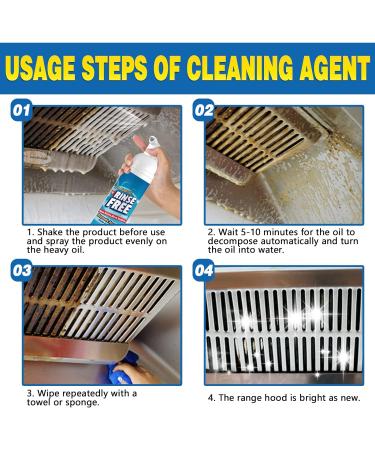 Bubble Cleaner Foam Spray Kitchen Cleaner Foaming Heavy Oil Stain Cleaner Powerful Stain Removing Foam Cleaner Grease Stain Removal All Purpose Kitchen Bubble Cleaner for Kitchen - Buy Online on GoSupps.com