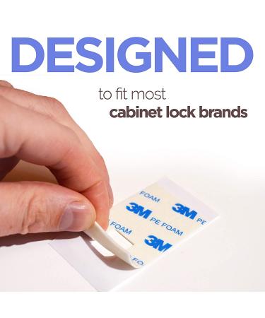 3M Replacement Adhesive Tape for Child Safety Cabinet Locks (40pcs) - Sticky, Strong, and Secure - Fits Most Baby Lock Brands - Buy Online on GoSupps.com
