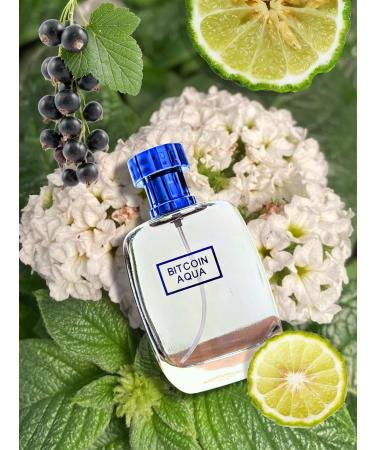 BITCOIN AQUA EAU DE PARFUM 3.4 Fl. Oz. 100 Mle. Citrus fragrance for men. - Buy Online on GoSupps.com