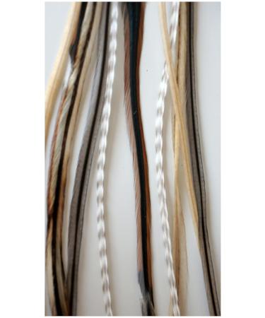 Buy Grizzly Extensions NEW 5 Individual Feather Extensions for Brown Hair Natural Look Fast Shipping Worldwide - Buy Online on GoSupps.com