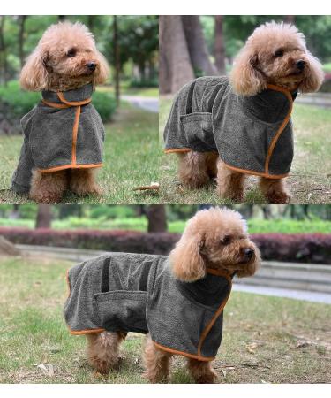 Leapbeast XL Dog Blanket - Quick-Dry Velcro Fastener Adjustable Straps | Highly Absorbent Gray Microfleece for Ultimate Comfort - Buy Online on GoSupps.com