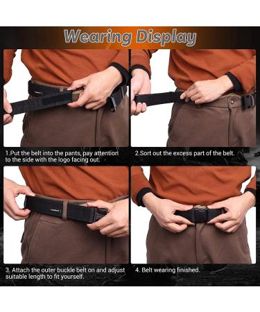 AIRSSON 1.5 inch Police Tactical Duty Belt with Quick Release Buckle - Strong Load Bearing Utility Belt for Official EDC Use - Buy Online on GoSupps.com