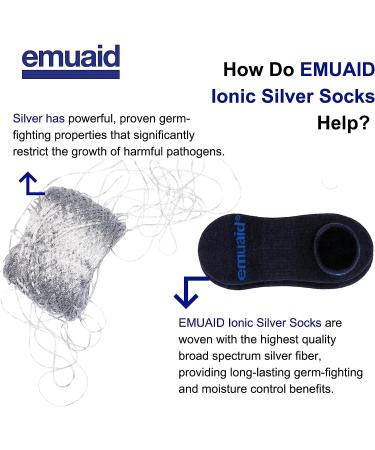 Emuaid Nail Fungus Bundle & Silver Ionic Socks - Regular Strength - Buy Online on GoSupps.com