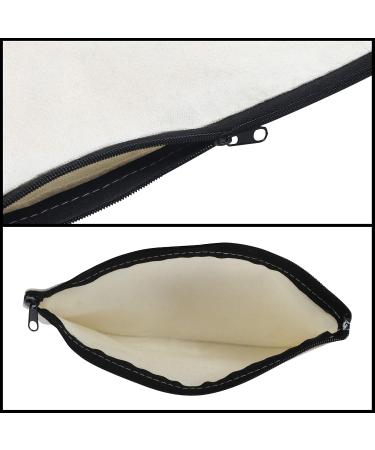 Belle Vous Multi-Purpose Zipper Fabric Bags Set of 12 - Ideal for DIY Cosmetics Travel Office Supplies & Money Storage - Unisex Design - Buy Online on GoSupps.com