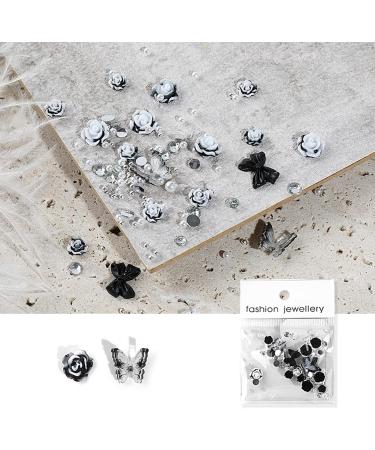 FEIlei Camellia Nail Jewelry Elegant Resin Flower Design DIY Nail Wedding Nail Charms - Buy Online on GoSupps.com
