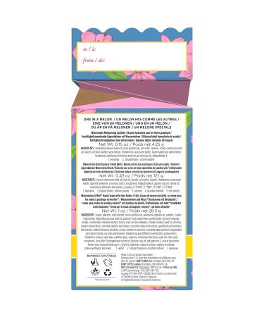 Burt's Bees Watermelon Gift Set - Limited Edition Hand Cream & Lip Balm | You're One in a Melon - Buy Online on GoSupps.com
