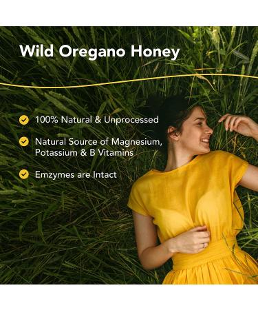 North American Herb & Spice Raw Wild Oregano Honey 10 oz - Pure & Natural - Buy Online on GoSupps.com
