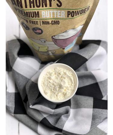 Anthony's Premium Butter Powder 1 lb - Gluten Free, Non GMO, Made in USA - Keto & Hormone Free - 1 Pound (Pack of 1) - Buy Online on GoSupps.com