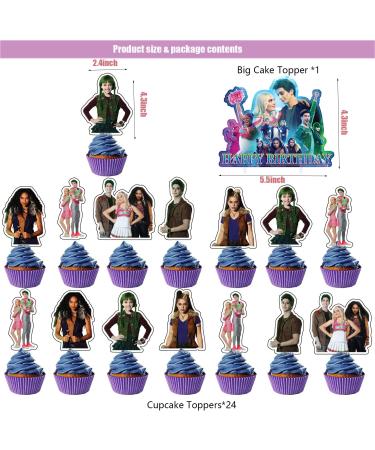 25pcs Zombie cake decoration 24pcs cupcake toppers 1pcs big cake topper - Buy Online on GoSupps.com