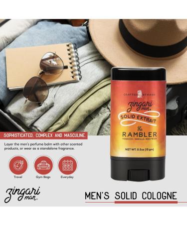 Zingari Man The Rambler Solid Extrait Solid Cologne for Men Concentrated Solid Perfume Balm Tobacco Vanilla and Red Fruit Ideal Men s Travel Cologne 0.5 oz - Buy Online on GoSupps.com