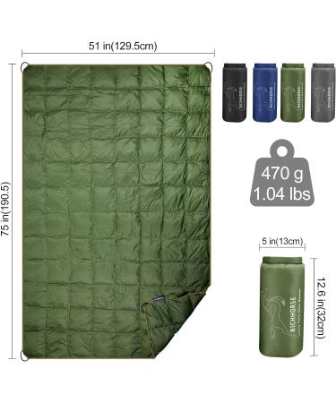 RICHHORSE Down Camping Blanket - Lightweight  Packable Puffy Blanket for Camping  Travel & Hiking - Buy Online on GoSupps.com
