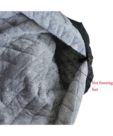 Plush Wheelchair Warm Blanket Cozy Cover Winter Windproof with Zipper and Villus Cushions Universal Legs/Feet for Wheelchairs Senior Black - Buy Online on GoSupps.com