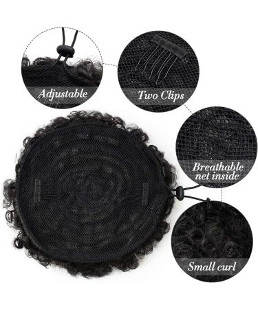 YAMEL Afro Puff Drawstring Ponytail Large Bun Extension - Dark Natural Brown Synthetic Updo Hair Piece for Black Women - Buy Online on GoSupps.com