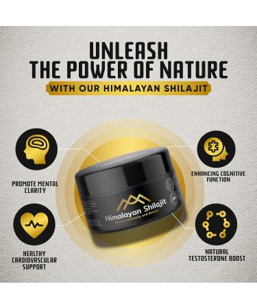 Organic Shilajit Resin Supplement | High Fulvic Acid | 100% Himalayan Origin | Boost Immunity & Energy | Vegan | 85+ Minerals - Buy Online on GoSupps.com
