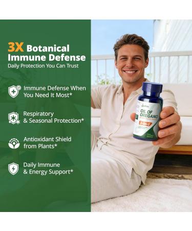 LincNutri Oil of Oregano with Black Seed Oil & Vitamin D3 Enteric-Coated Softgels for Gentle, Delayed-Release Immune & Digestive Support Mild Taste, Easy to Swallow 120 Softgels, 60-Day Supply - Buy Online on GoSupps.com
