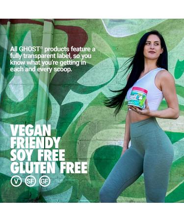 GHOST Greens Lime Superfood Powder - 30 Servings | Super Greens & Reds, Fruits, Vegetables, Spirulina, Chlorella, Prebiotics, Probiotics & Digestive Enzymes | Gluten-Free - Buy Online on GoSupps.com