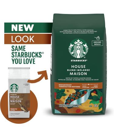 Starbucks House Blend Medium Roast Ground Coffee 340g Bag (Pack of 6) - Buy Online on GoSupps.com
