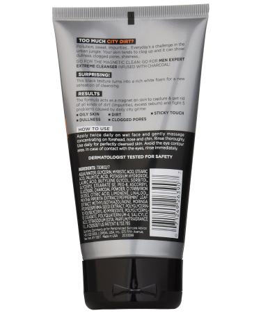 L'Or al Paris Men's Expert Hydra Energetic Charcoal Cream Cleanser - Refreshing Face Wash for Men 5 fl. oz | International Shipping Available - Buy Online on GoSupps.com