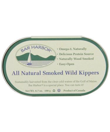 Bar Harbor Wild Smoked Kippers, 6.7 oz. (Pack of 12)