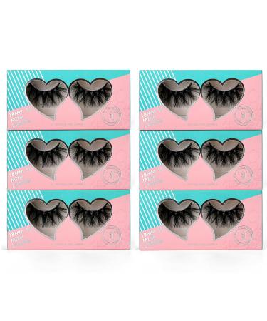 Shop 6 Pairs 18mm 3D Mink Eyelashes - 100% Handmade Soft & Fluffy False Lashes (Honey) - Reusable Full Volume Natural Look - Buy Online on GoSupps.com