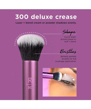 Real Techniques Eye Shade & Blend Trio: Vegan & Cruelty-Free 3-Piece Set for Eyeshadow, Liner, and Brow Grooming - Buy Online on GoSupps.com